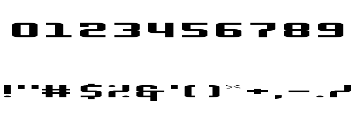 Gadget Regular Font OTHER CHARS