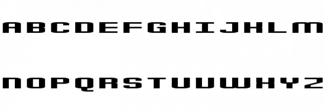 Gadget Regular 字体 大写