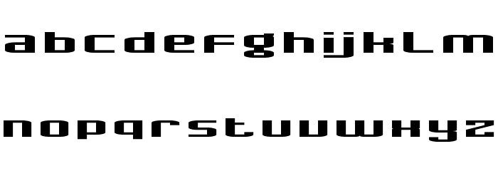 Gadget Regular Font LOWERCASE