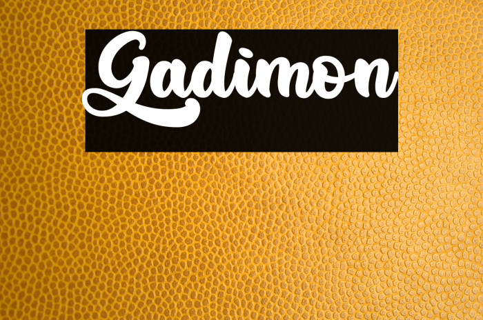 Gadimon Font examples