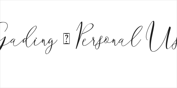 Gading - Personal Use Logo