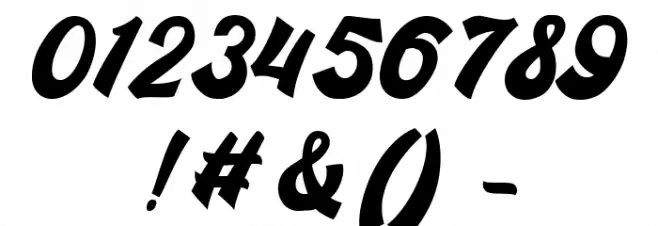 Gading Retro Regular Font OTHER CHARS