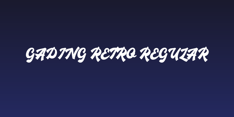 Gading Retro Regular Social Header