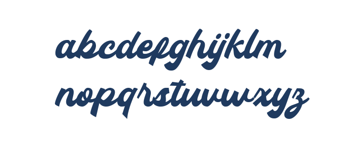 Gading Retro Regular Lowercase