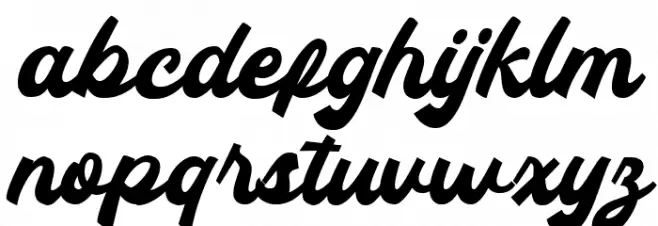 Gading Retro Regular 字体 小写