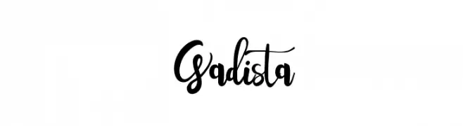 Gadista  フリーフォントのダウンロード
