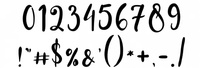 Gadista Шрифта ДРУГИЕ символов