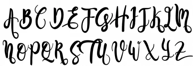 Gadista Schriftart Groß