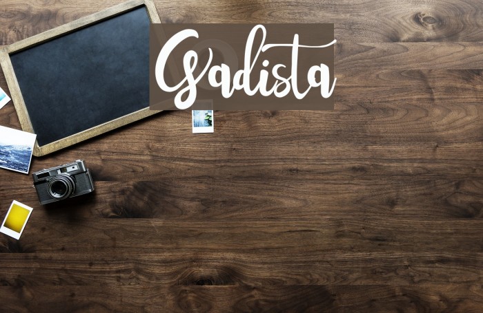 Gadista Font examples