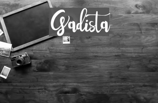 Gadista Шрифта examples