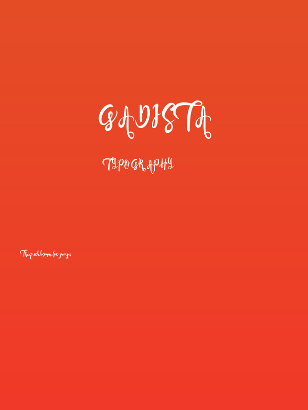 Gadista Poster