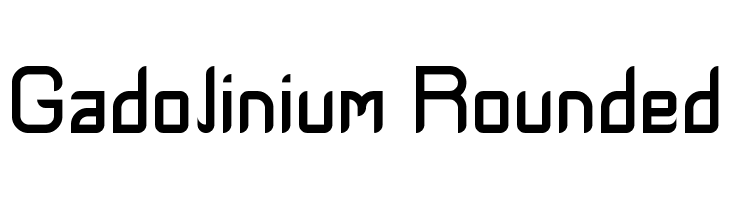 Gadolinium Rounded  नि: शुल्क फ़ॉन्ट्स डाउनलोड
