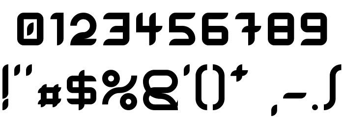 Gadolinium Rounded Font OTHER CHARS