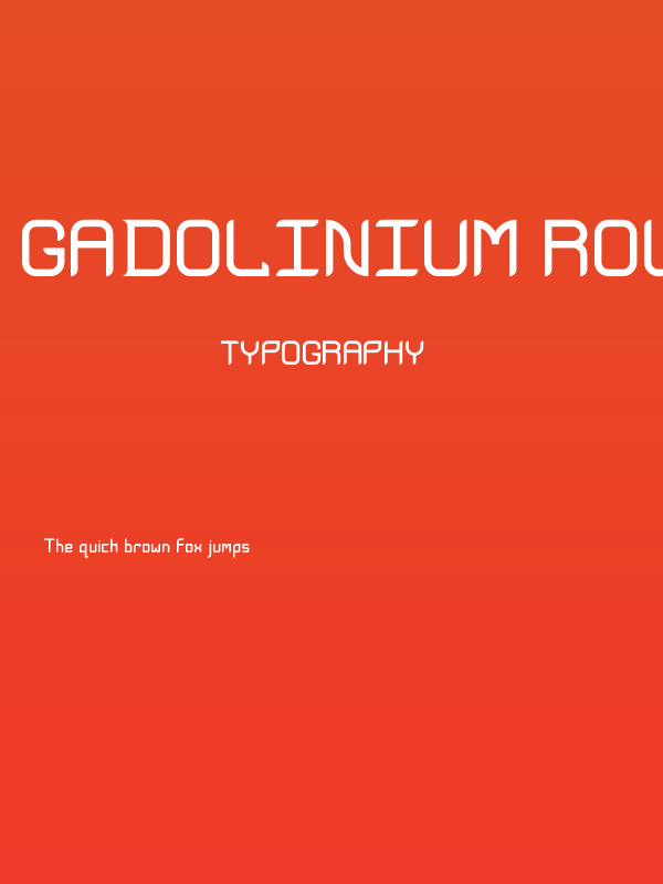 Gadolinium Rounded Poster