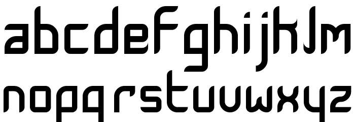Gadolinium Rounded Font LOWERCASE