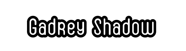 Gadrey Shadow Fonte