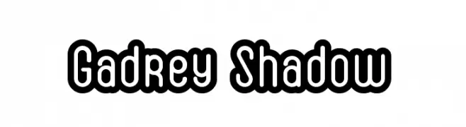Gadrey Shadow  les polices de caractères gratuit tlcharger