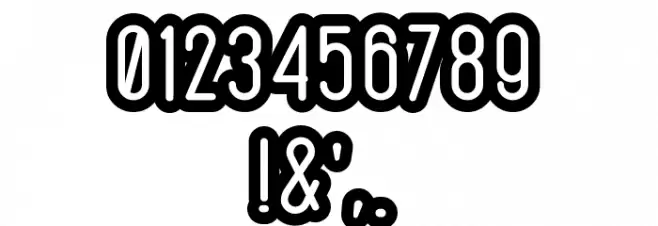 Gadrey Shadow Font OTHER CHARS