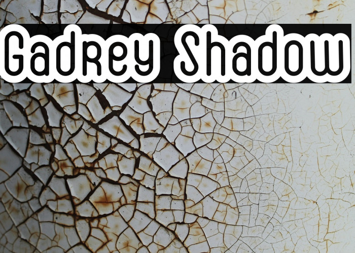 Gadrey Shadow Fonte examples