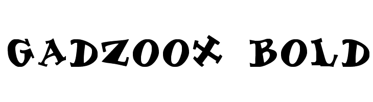 Gadzoox Bold  Fuentes Gratis Descargar