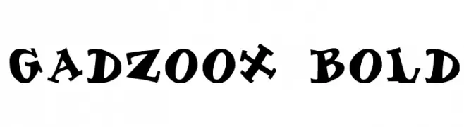 Gadzoox Bold  Descarca Fonturi Gratis