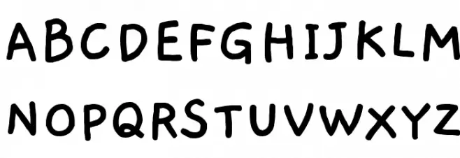 Gaegu Bold Schriftart Groß