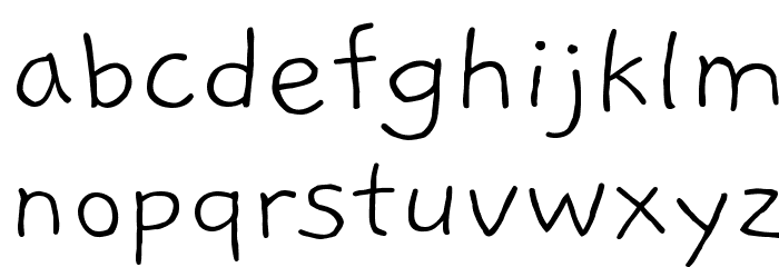 Gaegu Light Font LOWERCASE