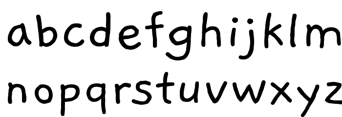 Gaegu Regular Font LOWERCASE