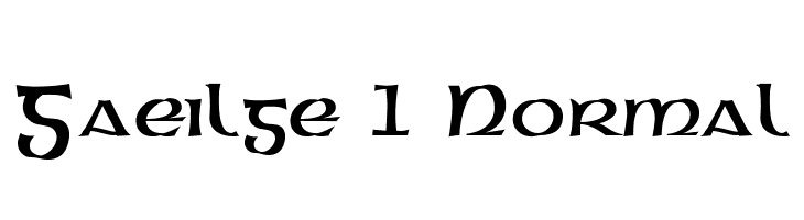 Gaeilge 1 Normal  Free Fonts Download