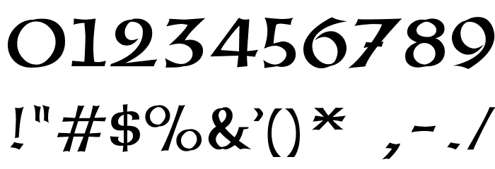 Gaeilge 1 Normal Font OTHER CHARS
