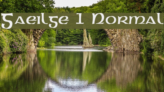 Gaeilge 1 Normal Font examples