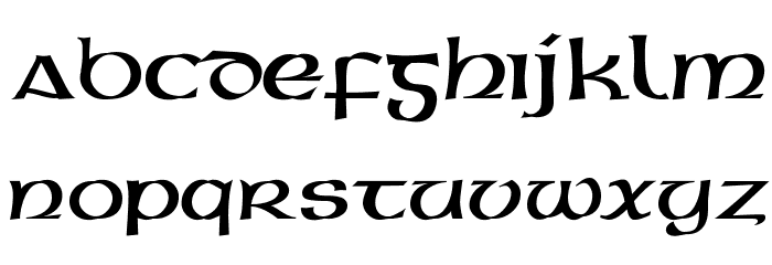 Gaeilge 1 Normal Font LOWERCASE