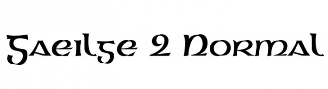 Gaeilge 2 Normal  Free Fonts Download