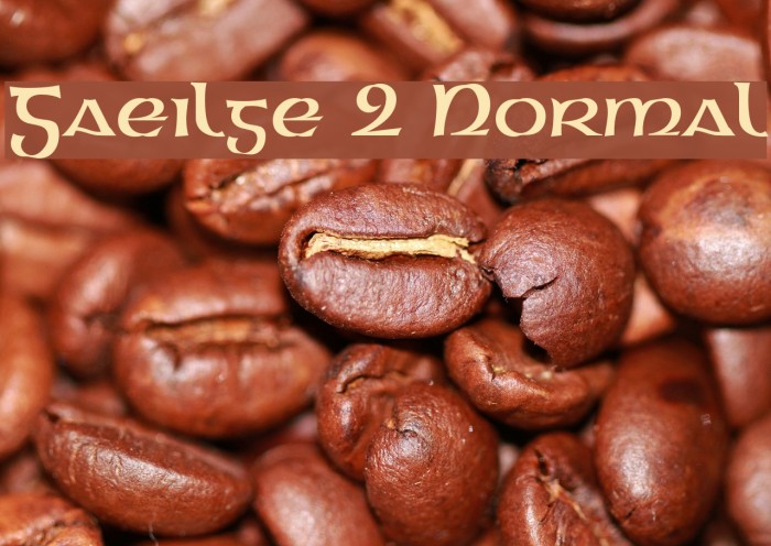 Gaeilge 2 Normal Font examples