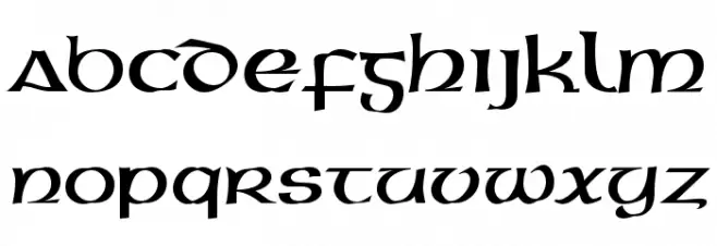 Gaeilge 2 Normal Caratteri MINUSCOLO
