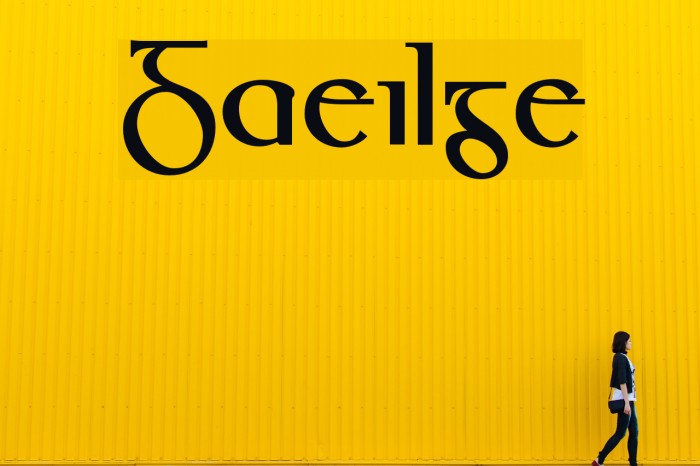 Gaeilge Font examples
