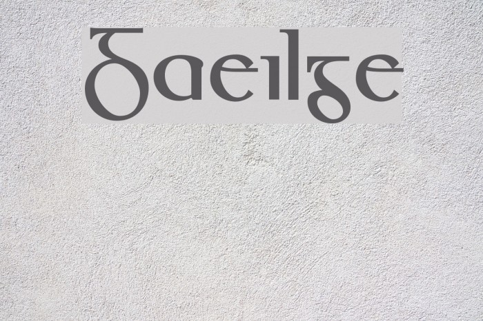 Gaeilge Font examples