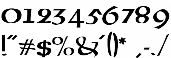 Gael Normal Font OTHER CHARS