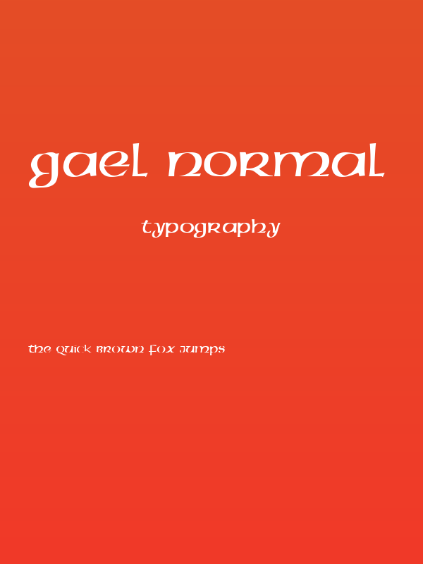 Gael Normal Poster