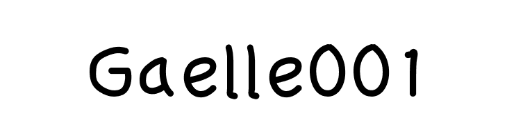Gaelle001 Font