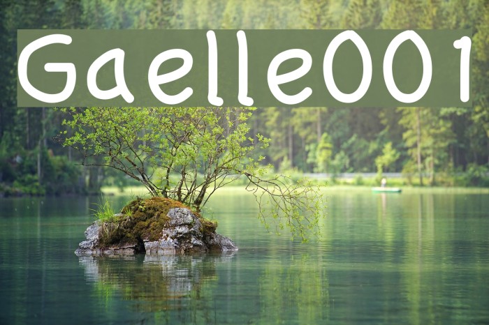 Gaelle001 Font examples