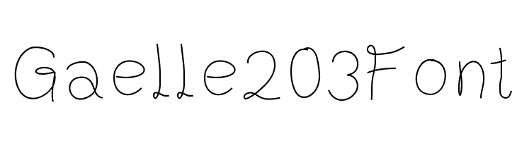 Gaelle203Font  les polices de caractères gratuit tlcharger