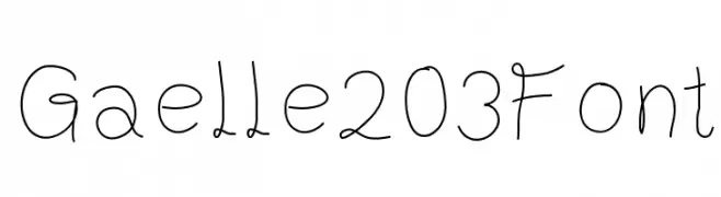 Gaelle203Font  免费字体下载