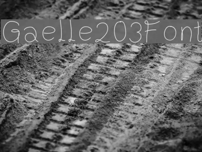 Gaelle203Font Font examples