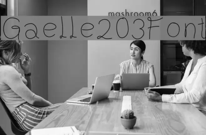 Gaelle203Font Font examples
