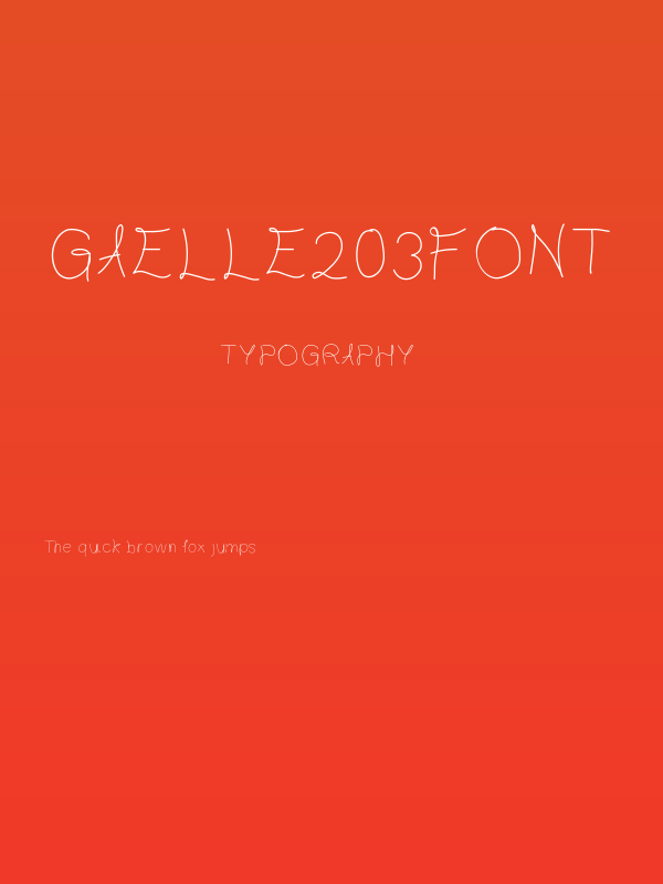 Gaelle203Font Poster