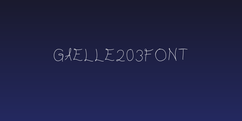 Gaelle203Font Social Header