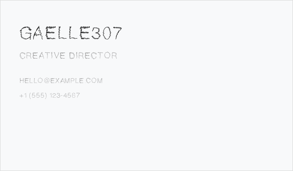 Gaelle307 Business Card