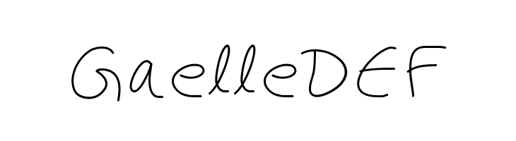 GaelleDEF Font