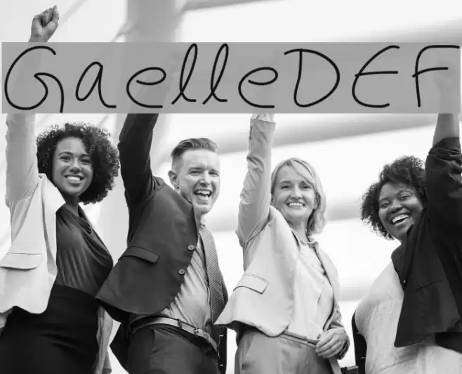 GaelleDEF Font examples